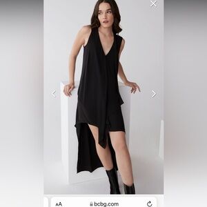 BCBGMaxAzria Elegant Black Asymmetrical Dress